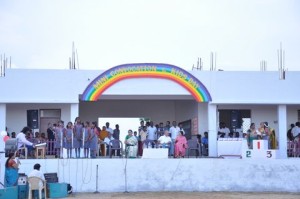 Mini convocation and kids day celebration at the new school building grounds